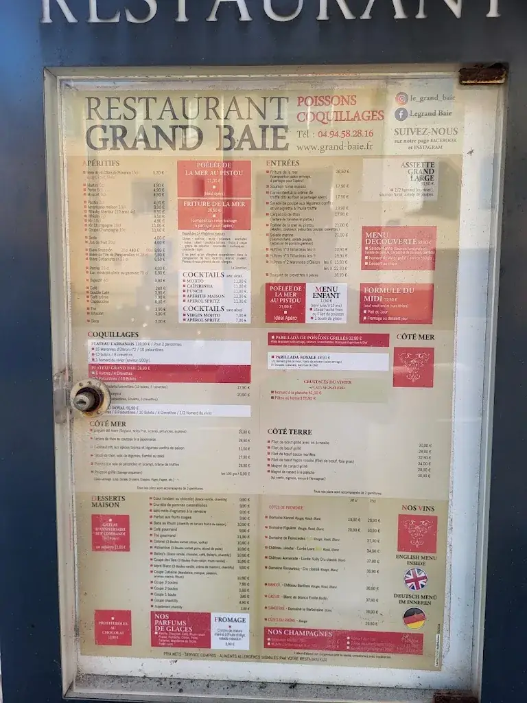 Menu_Le Grand Baie_Hyères_immagine_1