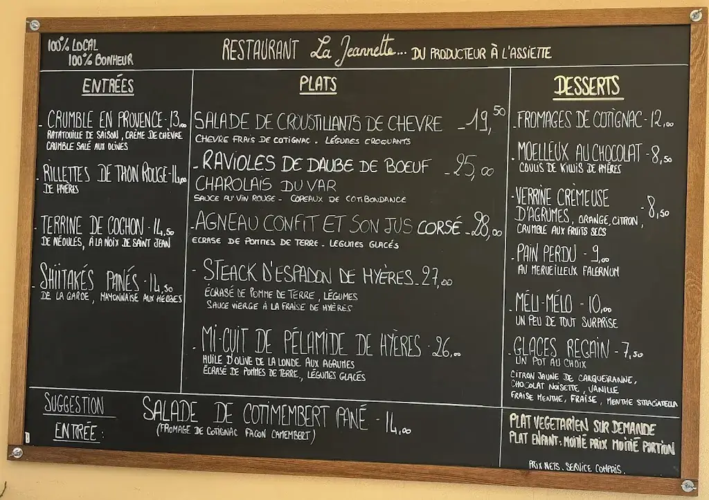 Menu_Restaurant La Jeannette_Hyères_image_2