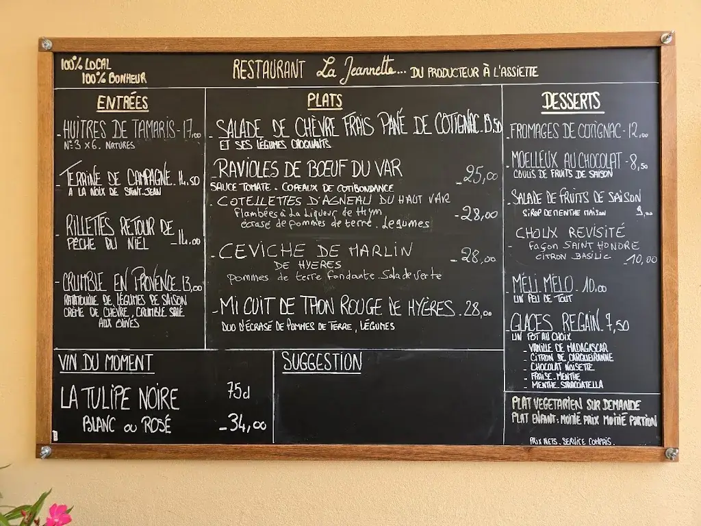 Menu_Restaurant La Jeannette_Hyères_image_3