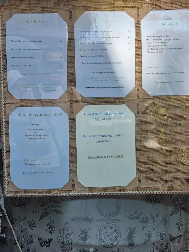 Menu_Au Fil de L'eau - Hyères_Hyères_image_1