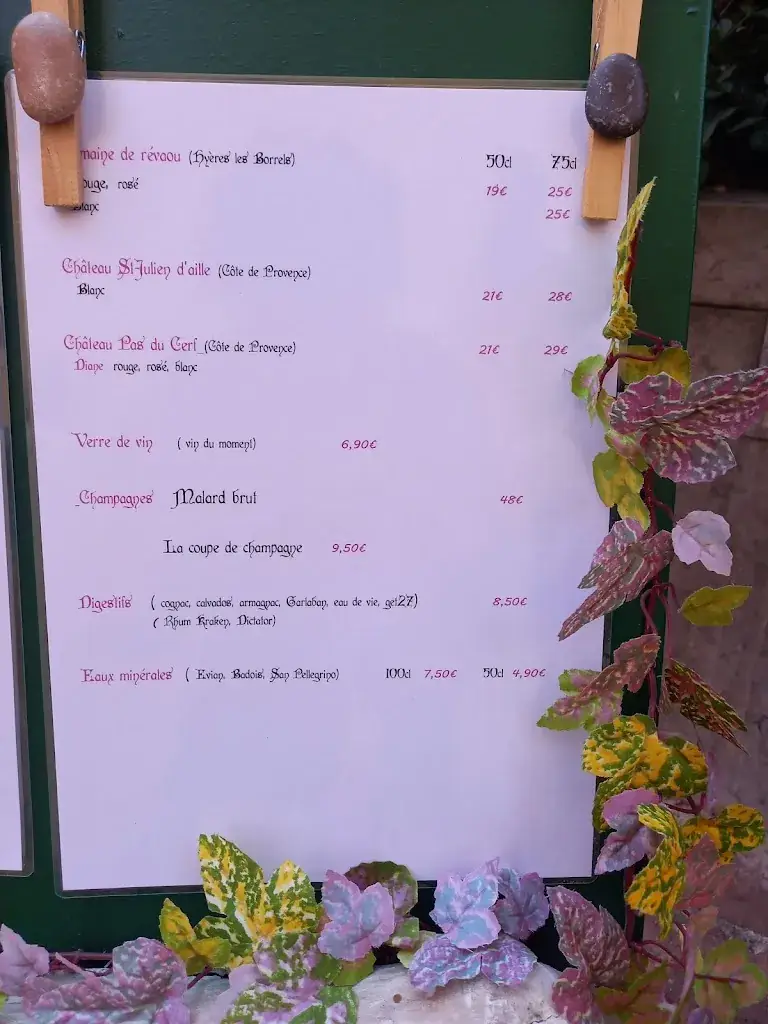 Menu_Au Fil de L'eau - Hyères_Hyères_image_2