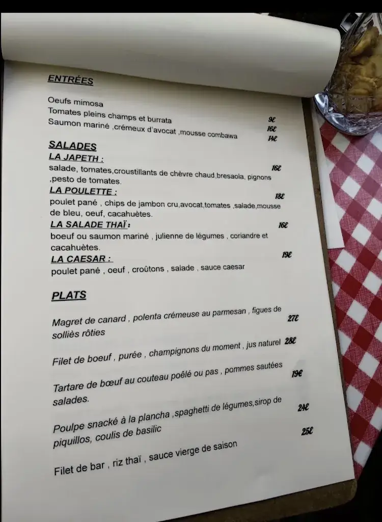 Menu_Au Pied d'Poule_Hyères_image_1