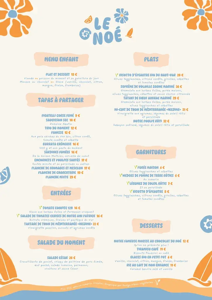 Menu_Noé Bar-Restaurant Presqu'île de Giens_Hyères_image_3