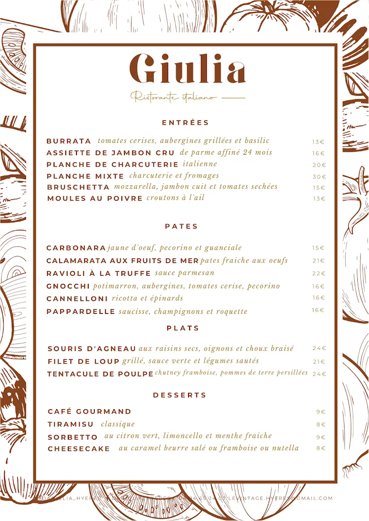 Menü_GIULIA | Ristorante Italiano_Hyères_Bild_4