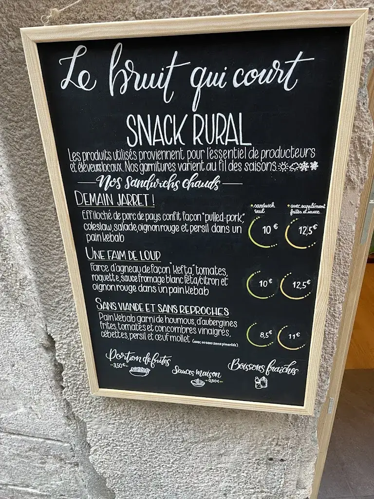 Menu_Le Bruit Qui court - Restaurant et Snack Rural_Guillestre_image_1