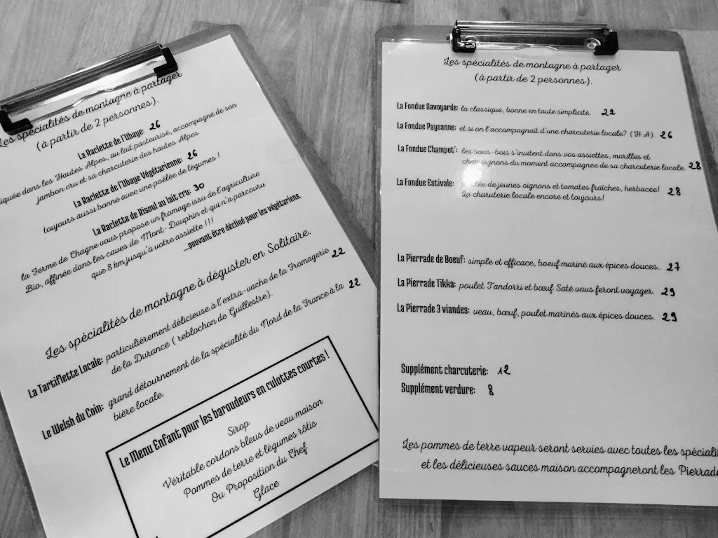 Menu_l'Extrad Restaurant spécialités montagnardes_Risoul_image_1