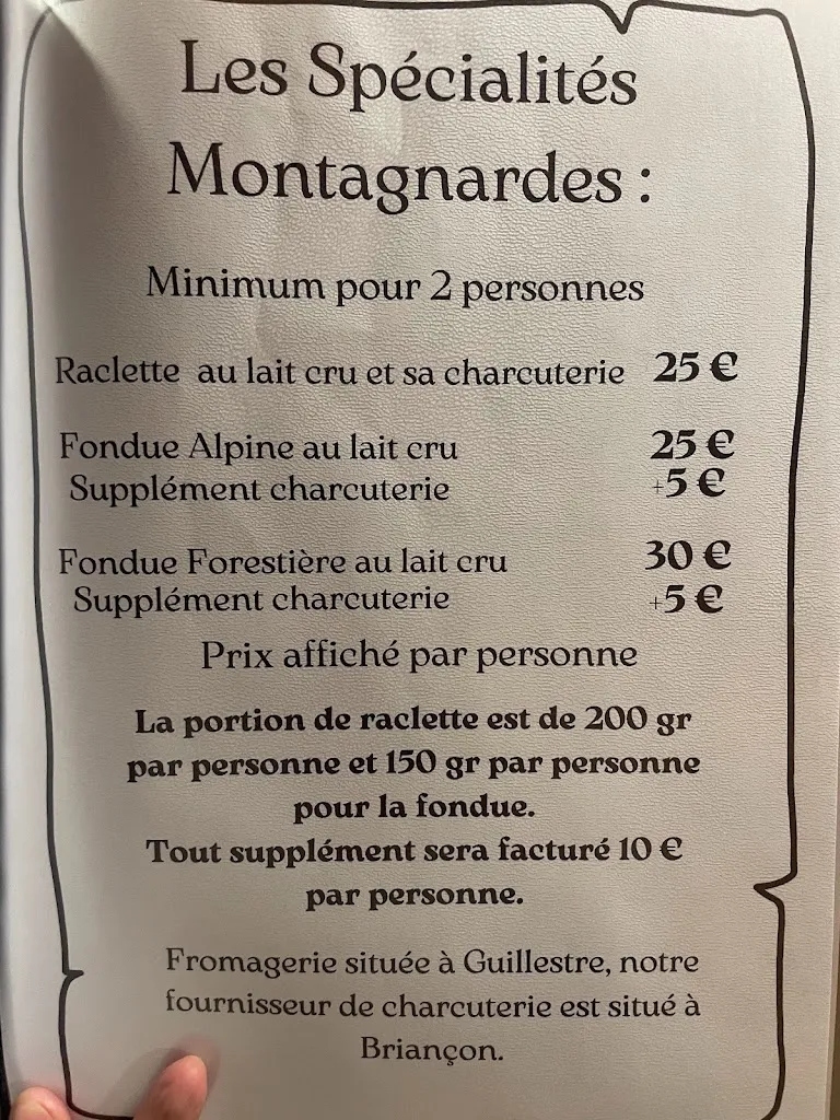 Menu_LA BERGERIE Cave à vin et Restaurant_Risoul_image_2