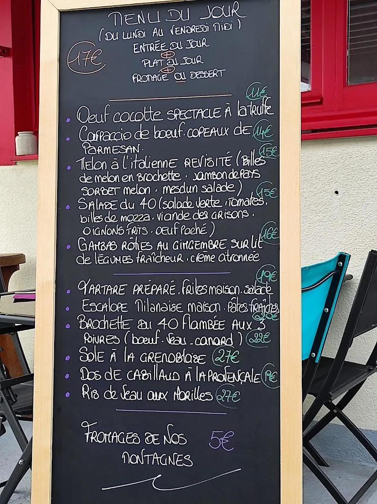 Menu_Le 40_Thiers_image_2