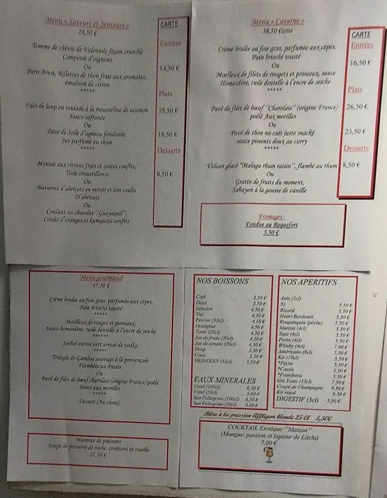 Menu_La Caverne_Gréoux-les-Bains_immagine_1