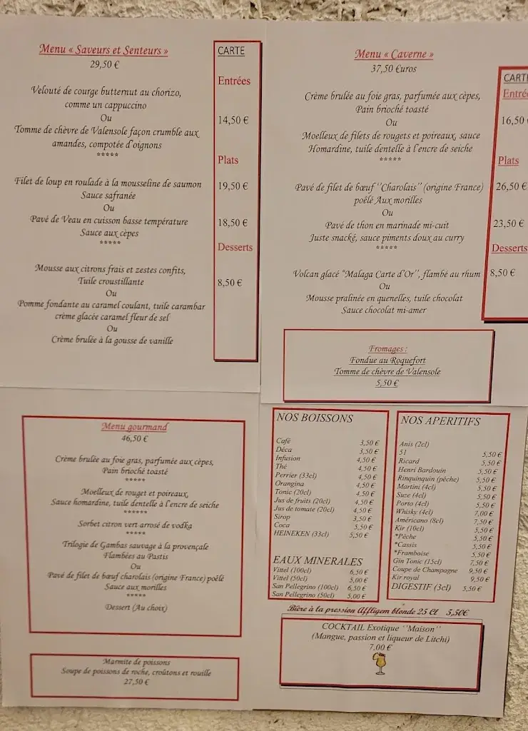 Menu_La Caverne_Gréoux-les-Bains_immagine_2