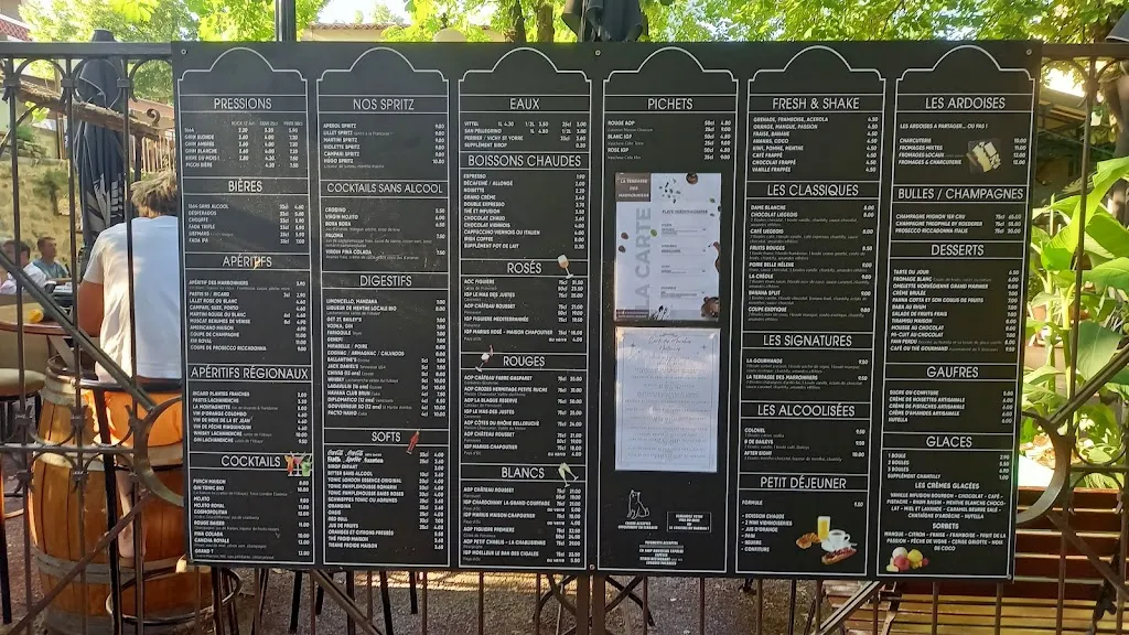 Menu_Restaurant la Terrasse des Marronniers_Gréoux-les-Bains_image_1