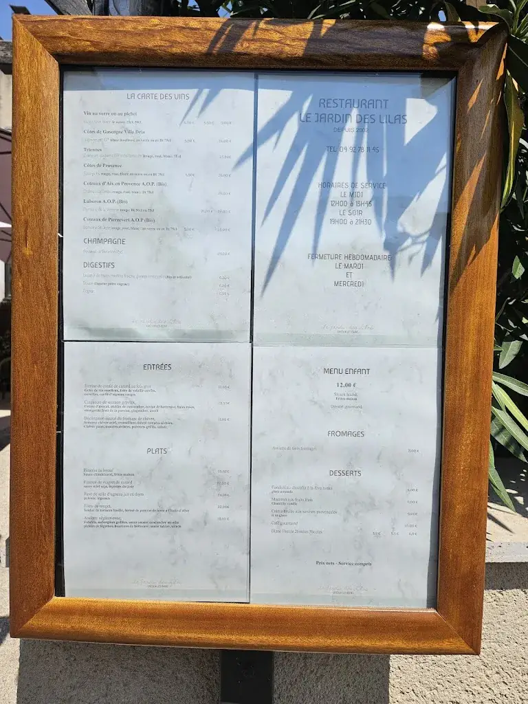 Menu_Le Jardin Des Lilas_Gréoux-les-Bains_image_4