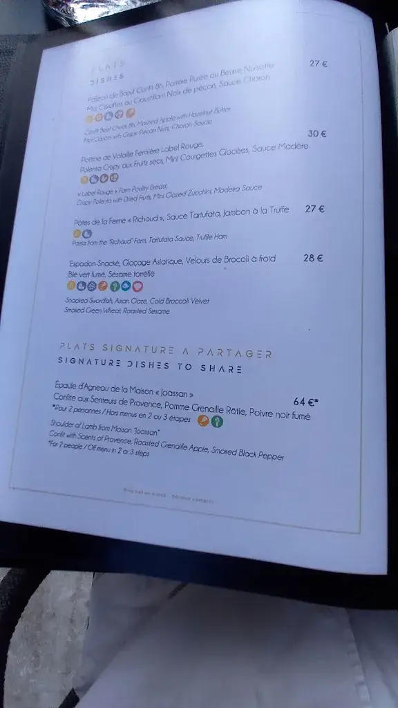 Menu_Restaurant Le Pavillon | Villa Castellane_Gréoux-les-Bains_image_3