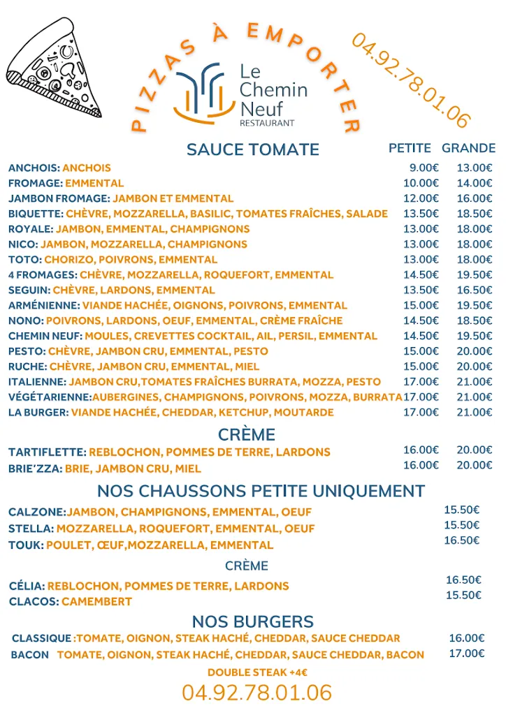 Menu_restaurant & hôtel le chemin neuf_Gréoux-les-Bains_image_1