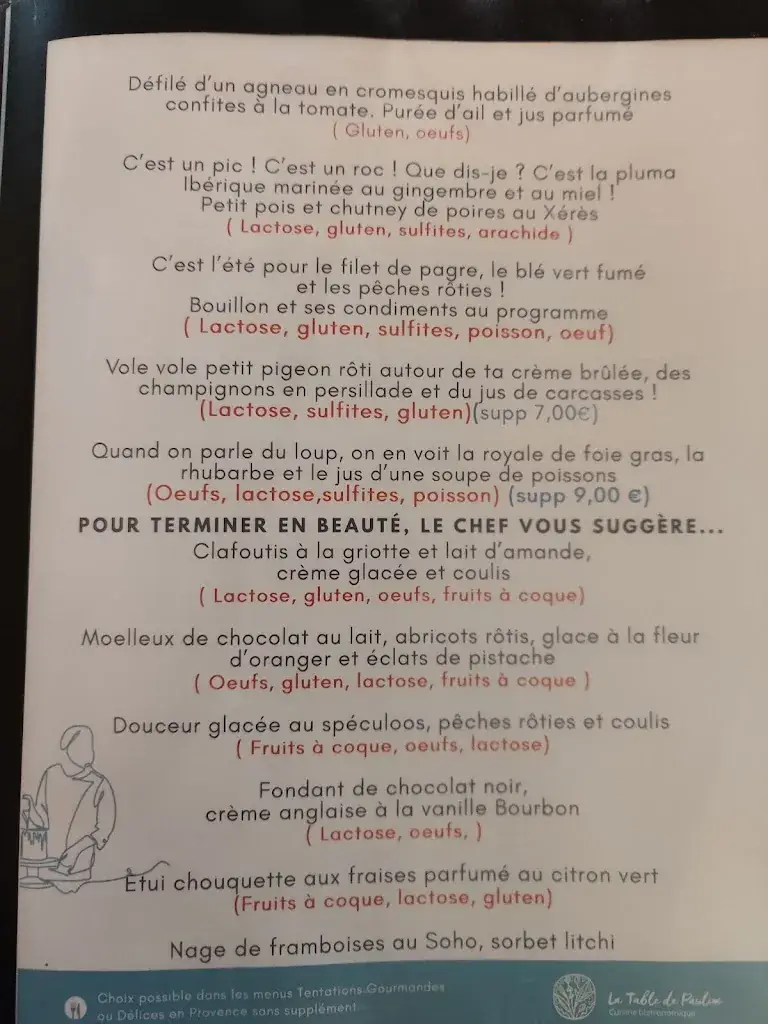 Menu_La Table de Pauline_Gréoux-les-Bains_image_1