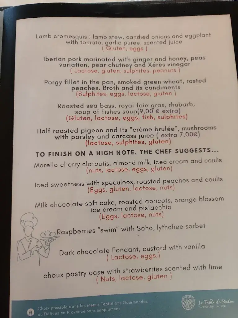Menu_La Table de Pauline_Gréoux-les-Bains_image_2