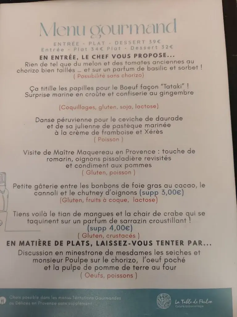 Menu_La Table de Pauline_Gréoux-les-Bains_image_3