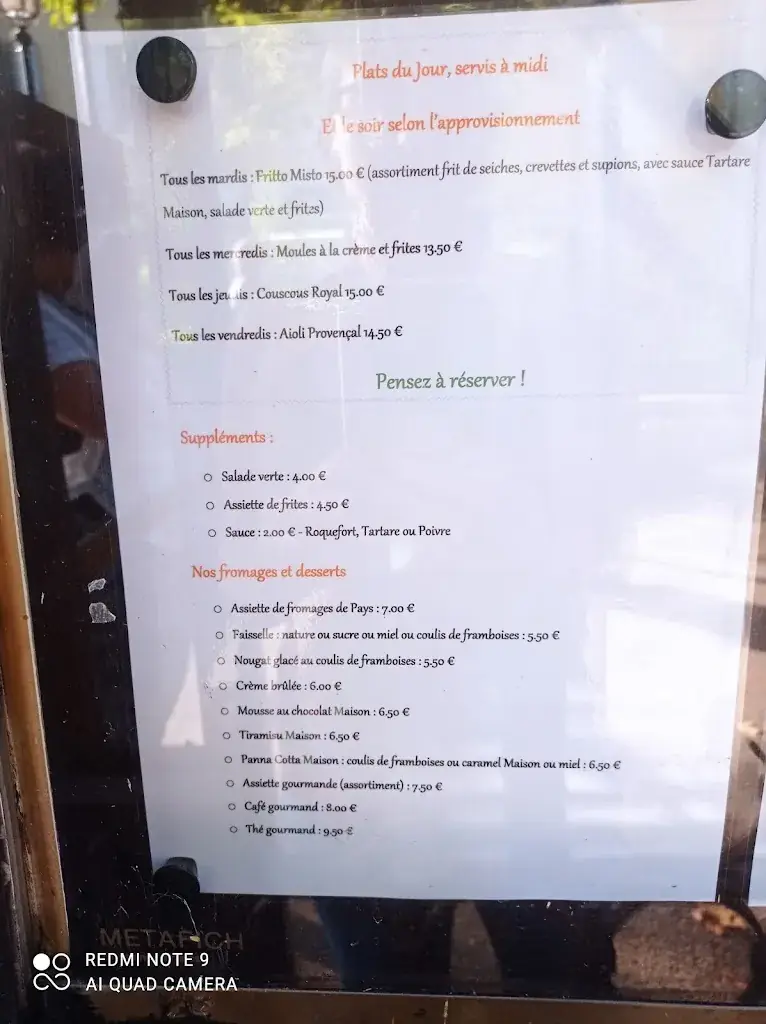 Menu_Les Marronniers_Gréoux-les-Bains_image_3