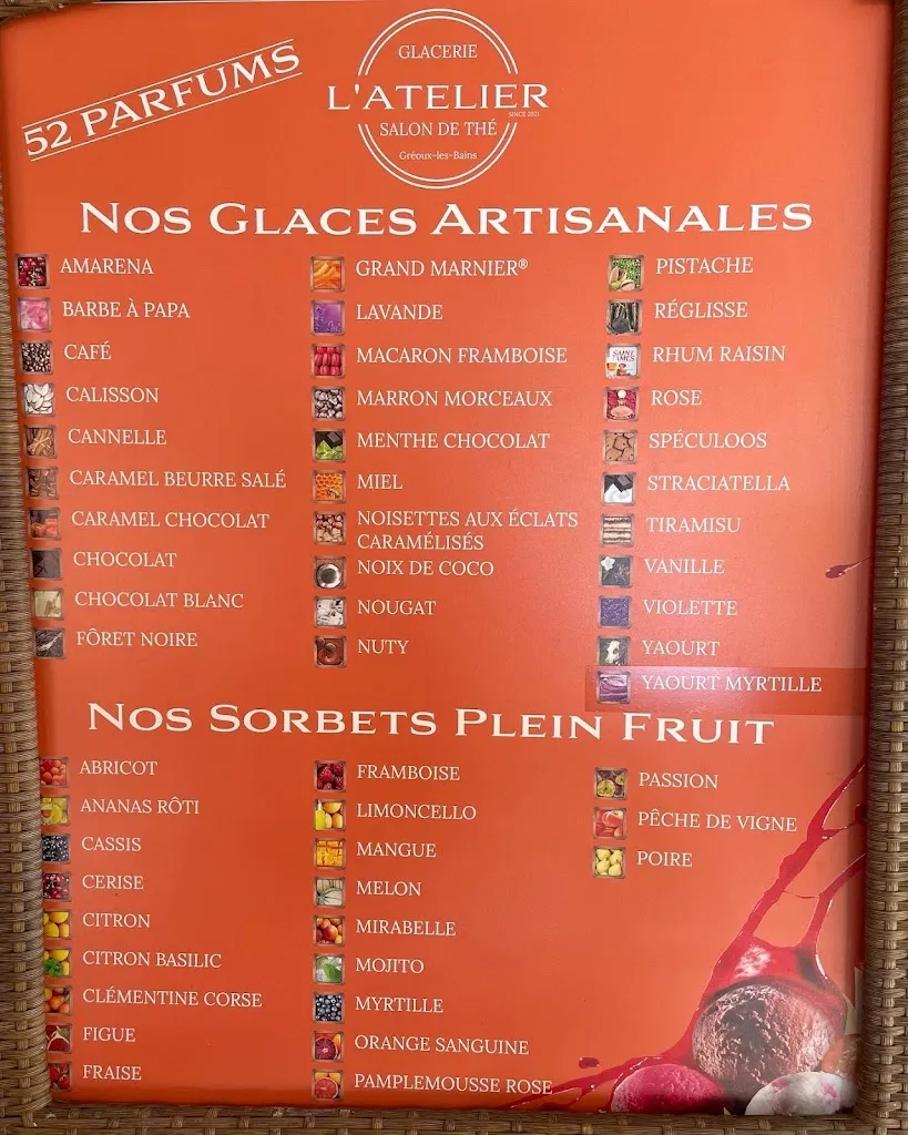 Menu_Glacier L’ Atelier_Gréoux-les-Bains_image_1