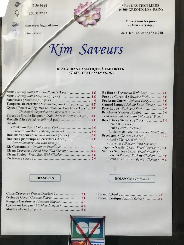 Menu_Kim Saveurs_Gréoux-les-Bains_image_3