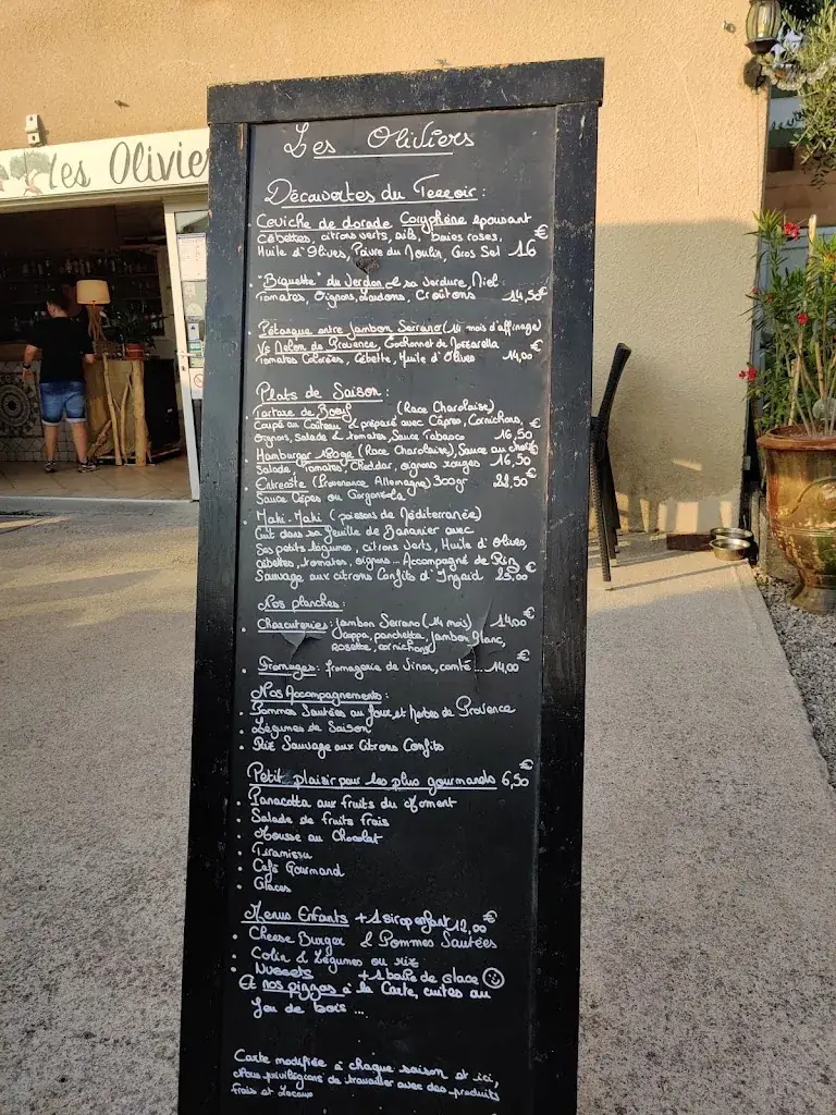 Menu_Les Oliviers_Gréoux-les-Bains_image_1