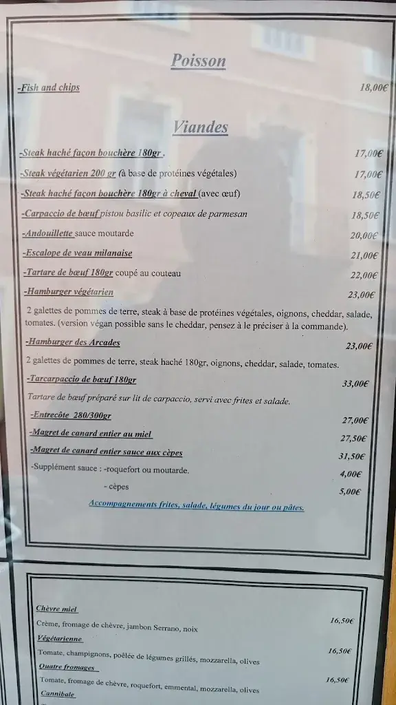 Menu_Bar des Arcades_Jausiers_image_2