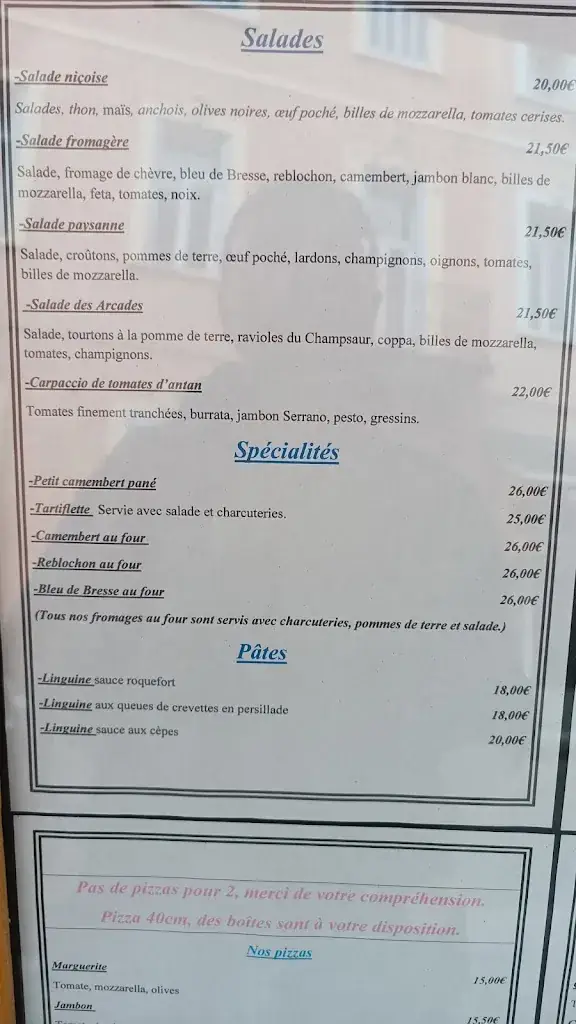 Menu_Bar des Arcades_Jausiers_image_3