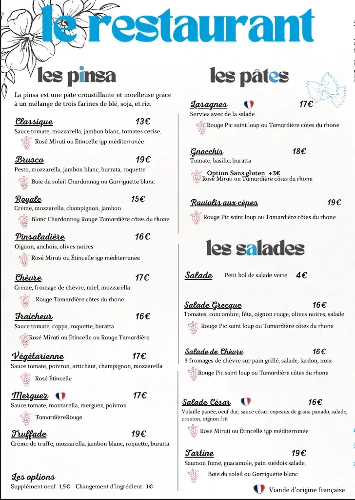 Menu_Brusco restaurant_Jonquières_image_1
