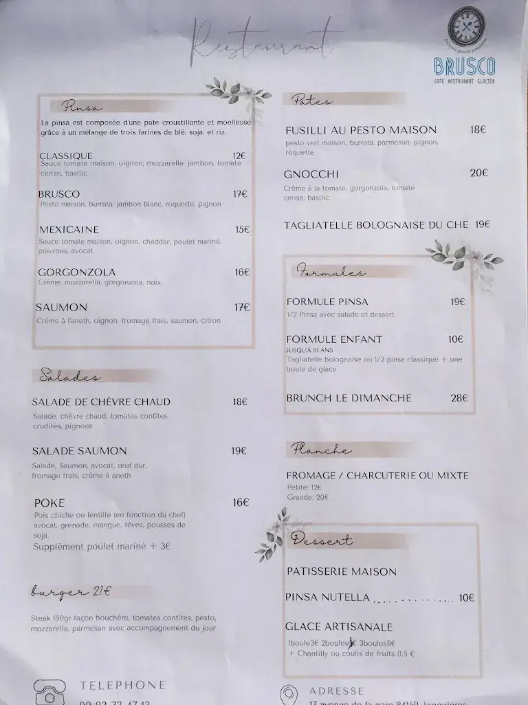 Menu_Brusco restaurant_Jonquières_image_4