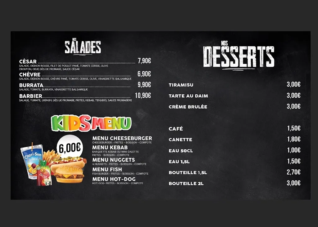 Menu_L’idéal restaurant fast food_Jonquières_image_3