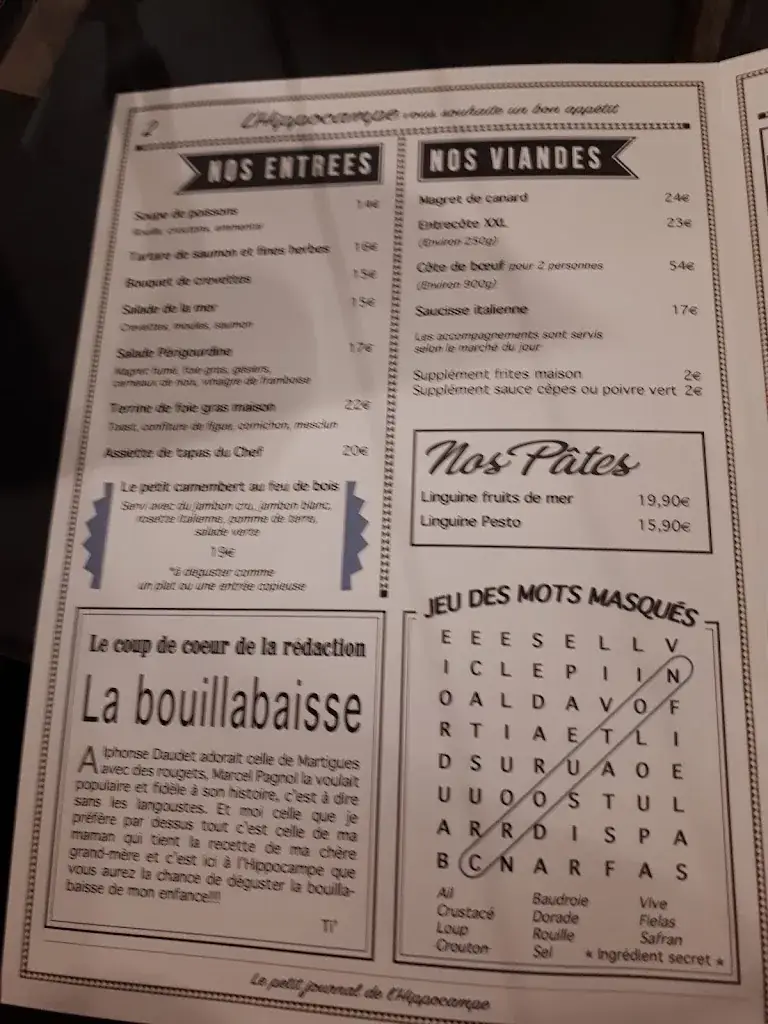 Menu_L'Hippocampe Estaque_Marseille_immagine_3