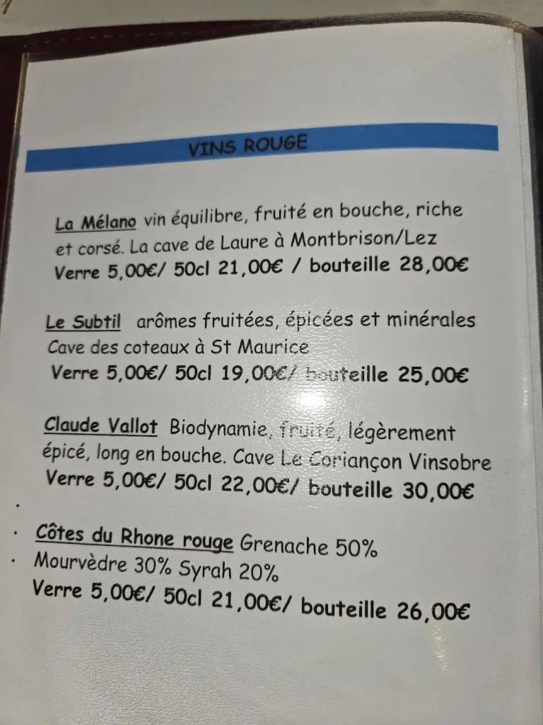 Menü_Le Bel Hambourg_Nyons_Bild_1