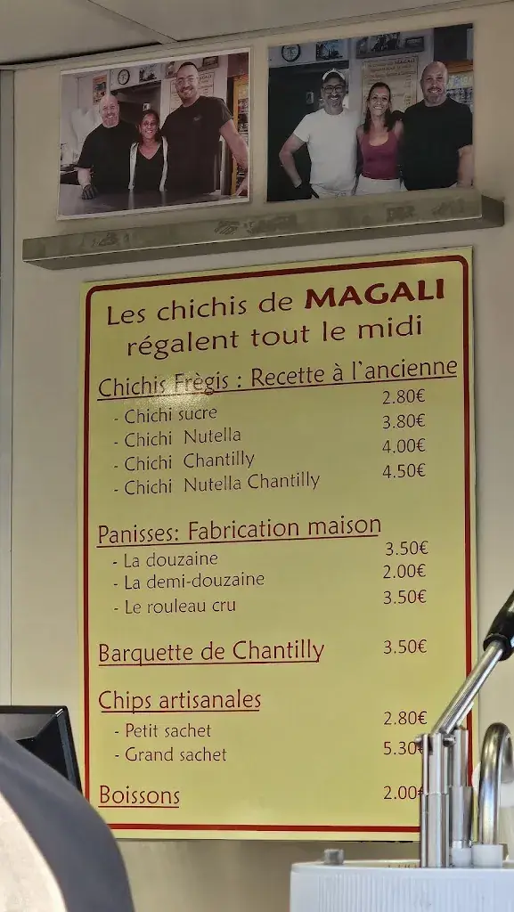 Menu_Chez Magali - Chichis Frégis et Panisses_Marseille_image_1