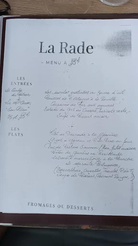 Menu_Restaurant La Rade_Marseille_image_2