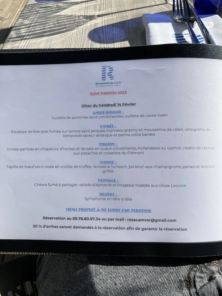 Menu_Le Restaurant du C.A.M par Virginie et Sylvain Robert_Marseille_image_3