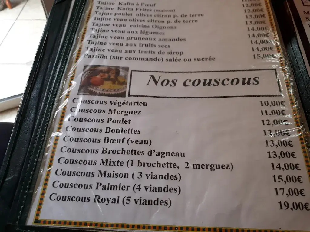 Menu_Restaurant le Palmier_Marseille_image_1