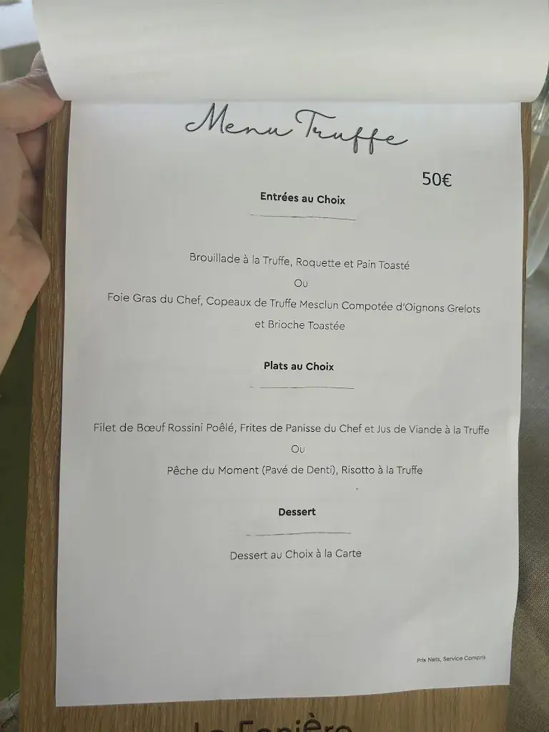 Menu_Restaurant La Fenière_Bouilladisse_image_1