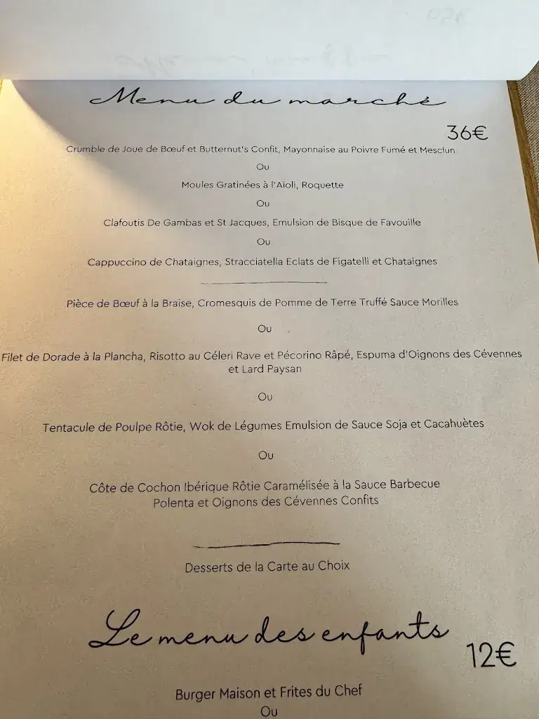 Menu_Restaurant La Fenière_Bouilladisse_image_3