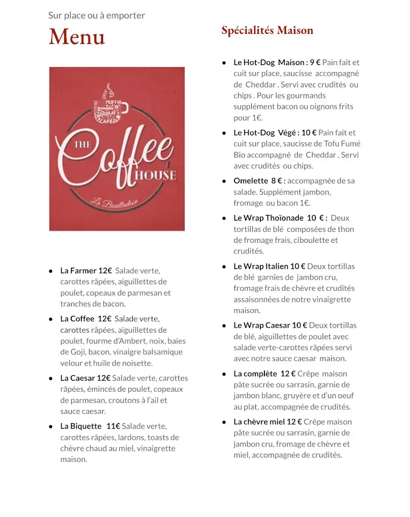 Menu_The coffee House la bouilladisse_Bouilladisse_image_2