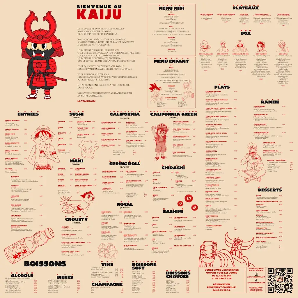 Menu_Restaurant Kaiju_Istres_image_1