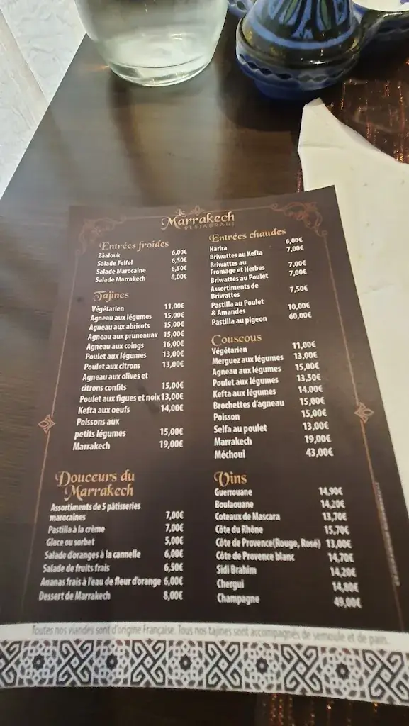 Menu_Le Marrakech_Istres_image_4