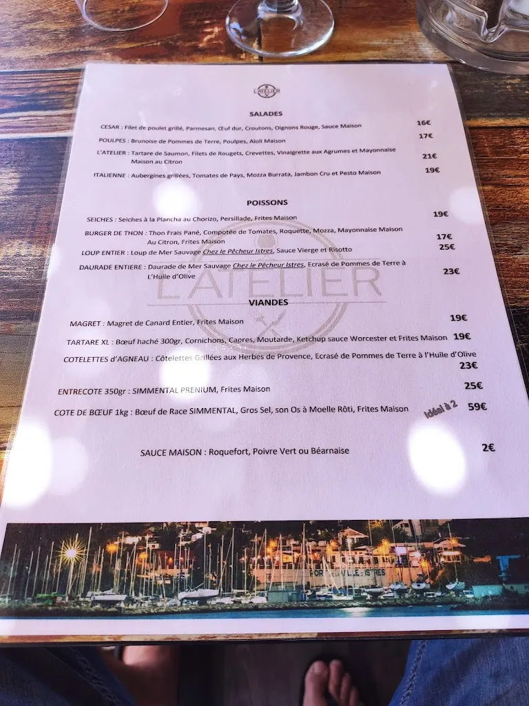 Menu_L' atelier restaurant_Istres_image_3