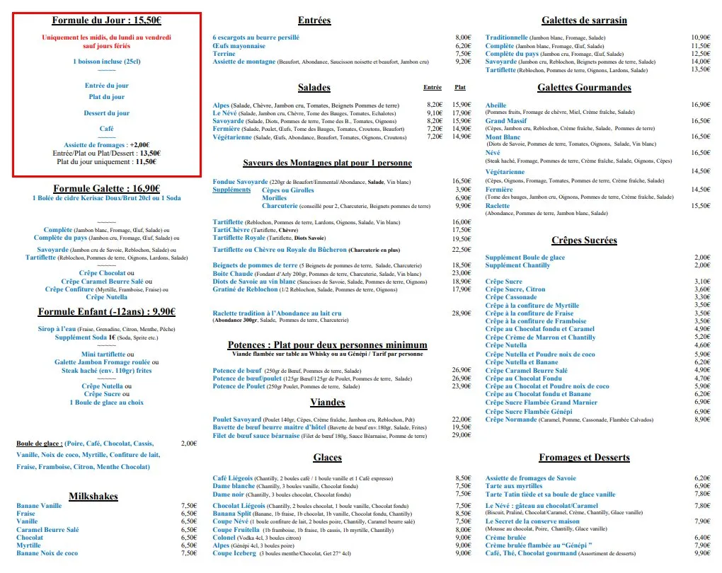 Menu_Le Névé_Arâches-la-Frasse_image_1