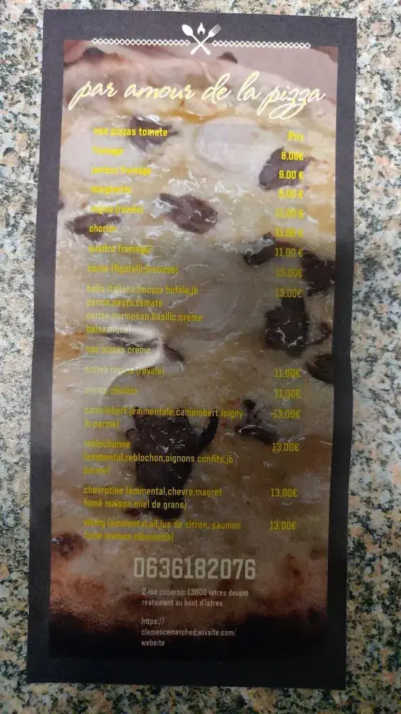 Menu_Romance Pizza_Istres_image_3