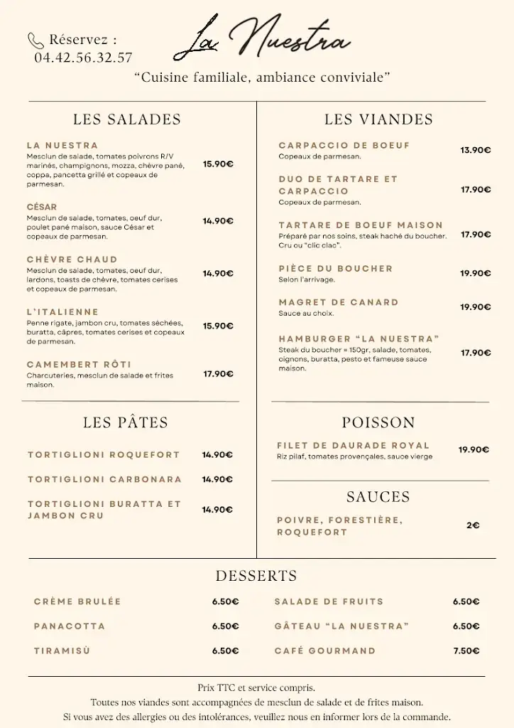 Menu_La Nuestra - Tabac Brasserie - Café - Loto_Istres_image_1
