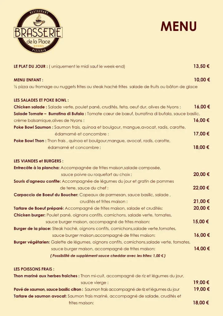 Menu_Brasserie de La Place_Nyons_immagine_3