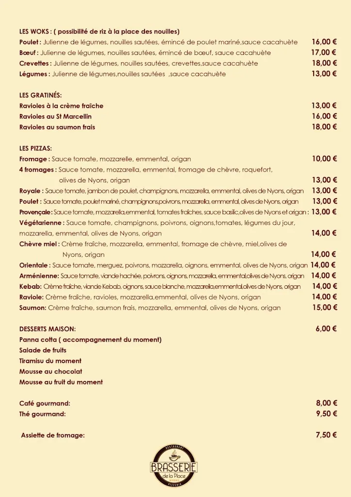 Menu_Brasserie de La Place_Nyons_immagine_4