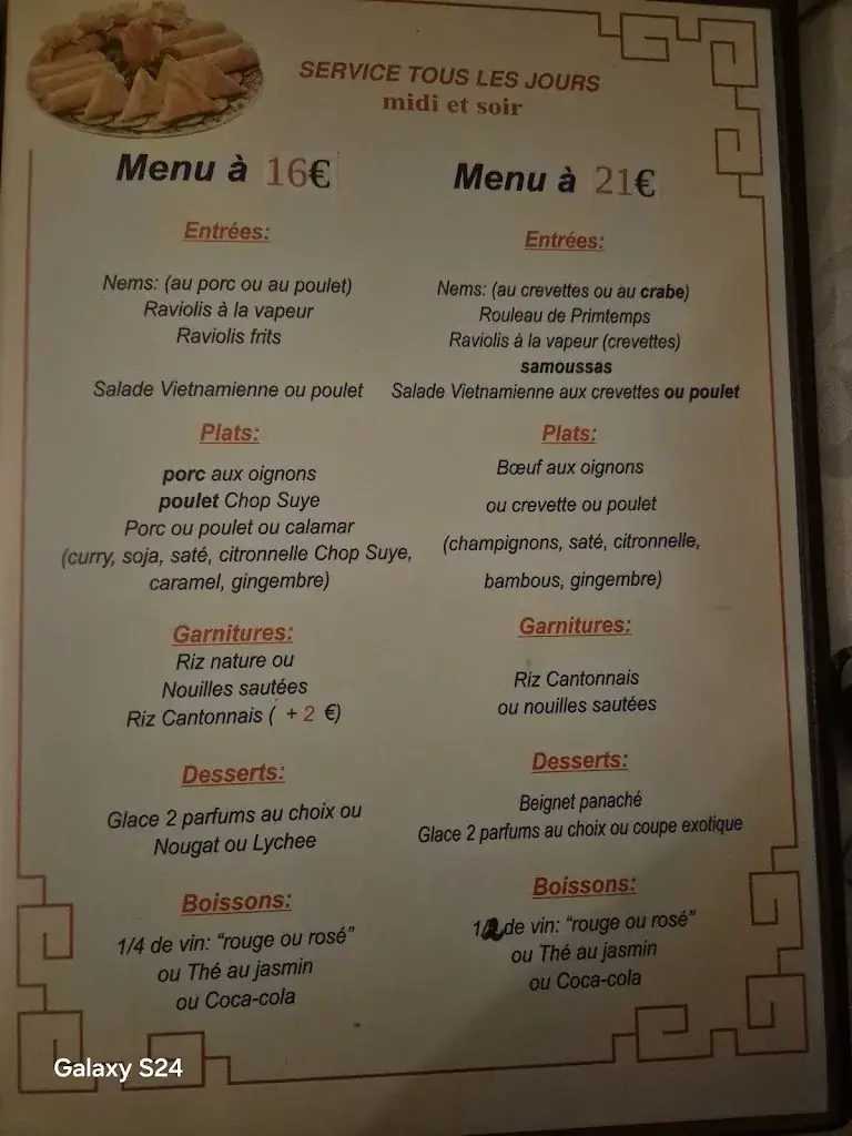 Menu_Le Nem Impérial_Istres_image_1