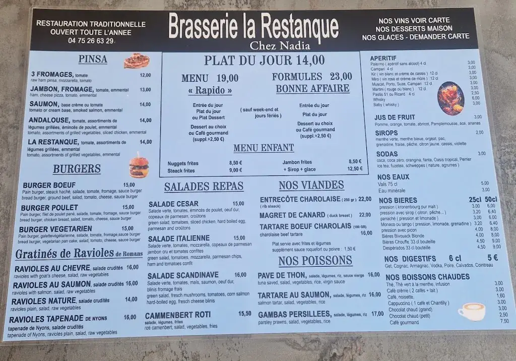 Menu_Brasserie La Restanque_Nyons_image_1