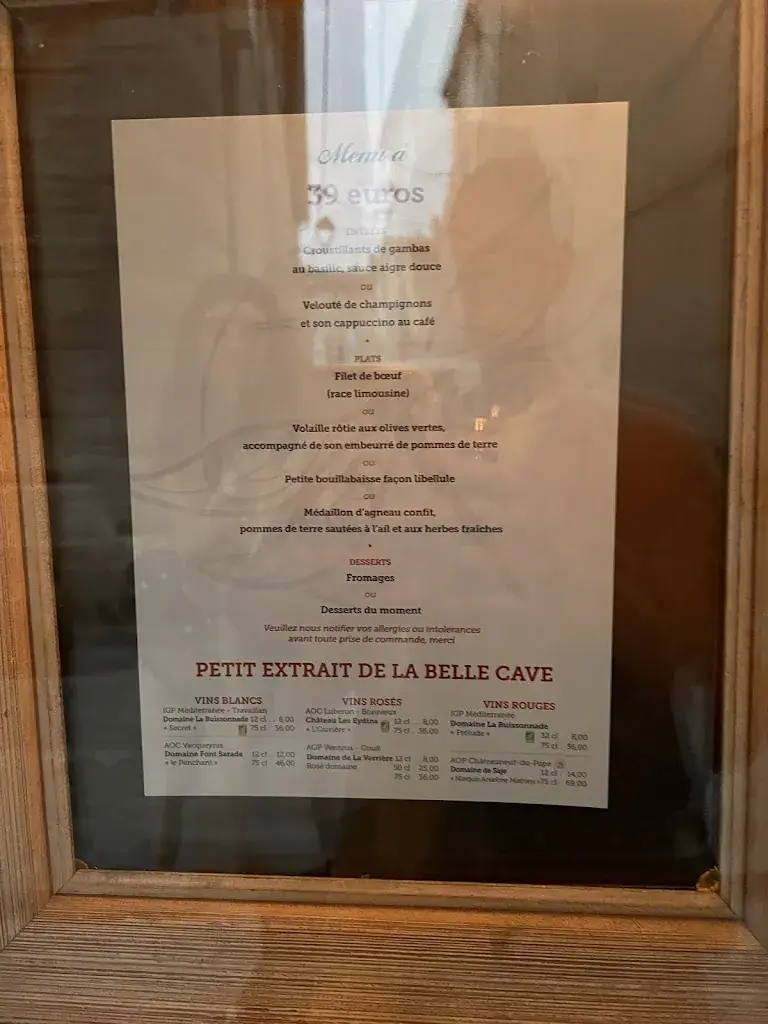 Menu_Restaurant La Libellule_L'Isle-sur-la-Sorgue_image_2